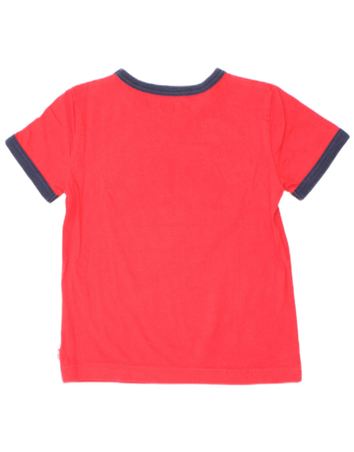 Chłopięcy T-shirt z grafiką Levi's Top 3-4 lata, czerwony, blok kolorów