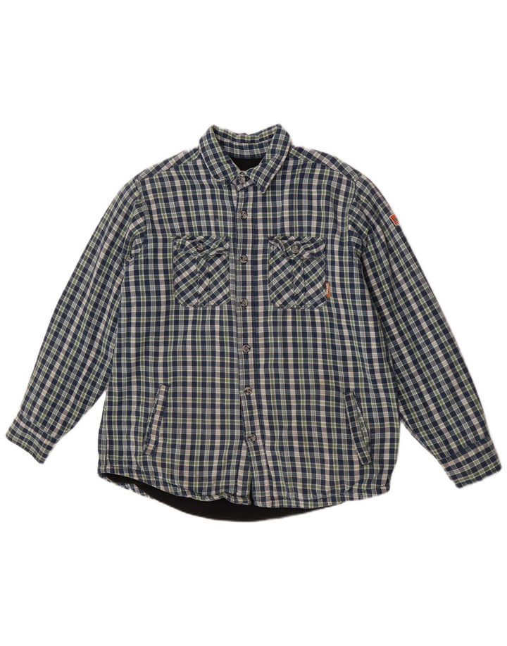 Koszula flanelowa męska Black Jack Lumberjack w dużą niebieską kratkę, bawełniana