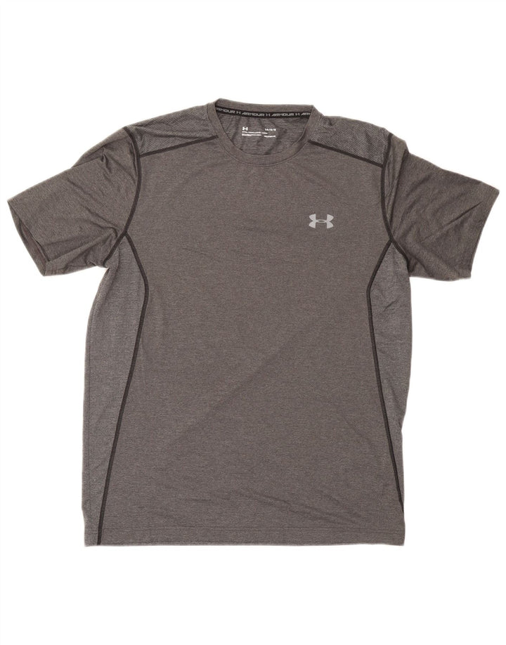Under Armour Męski T-shirt Top Duży Szary Poliester Sport
