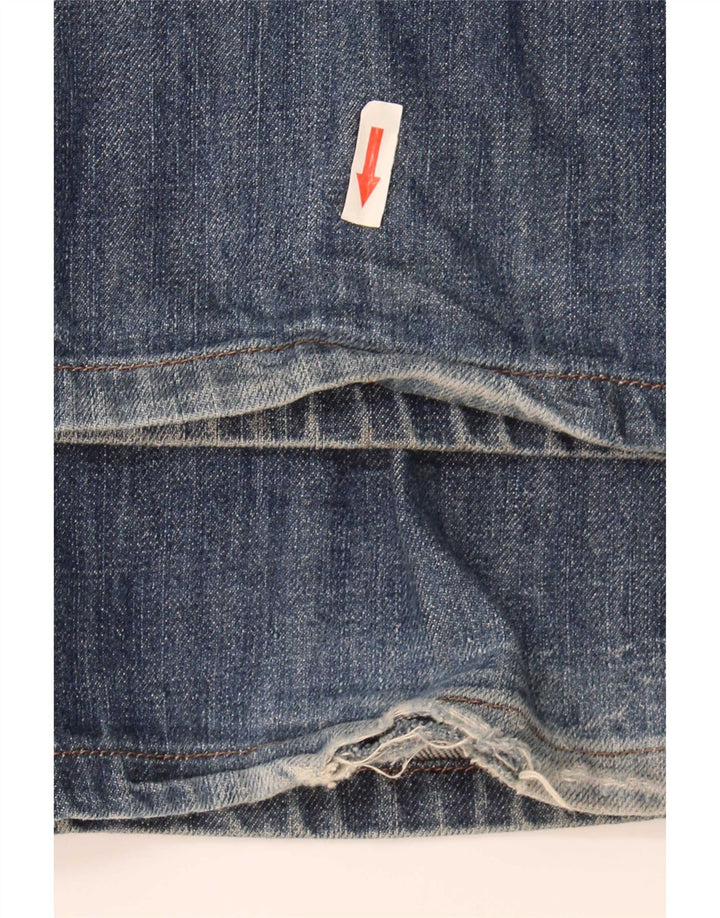 Męskie jeansy Wrangler Grant Straight W34 L36 Niebieskie bawełniane