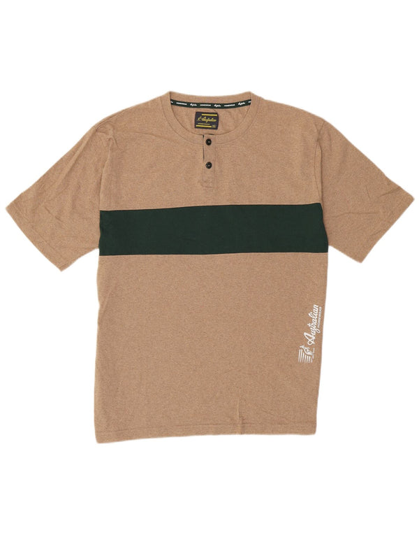 Męski T-shirt z grafiką AUSTRALIAN L'ALPINA Top 2XL Beżowy blok kolorów