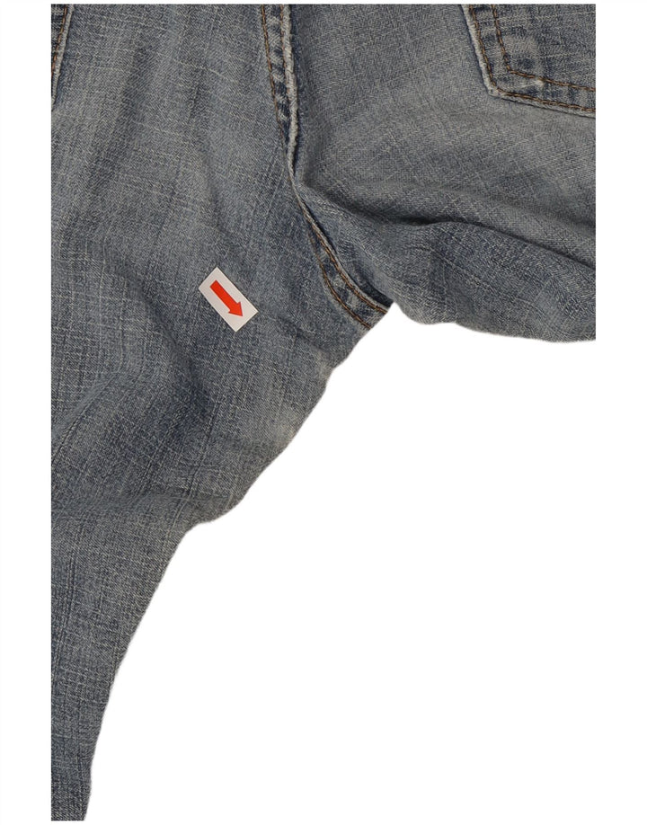 Damskie jeansy Levi's 518 Super Low Bootcut US 3 Small W28 L30 Niebieska bawełna