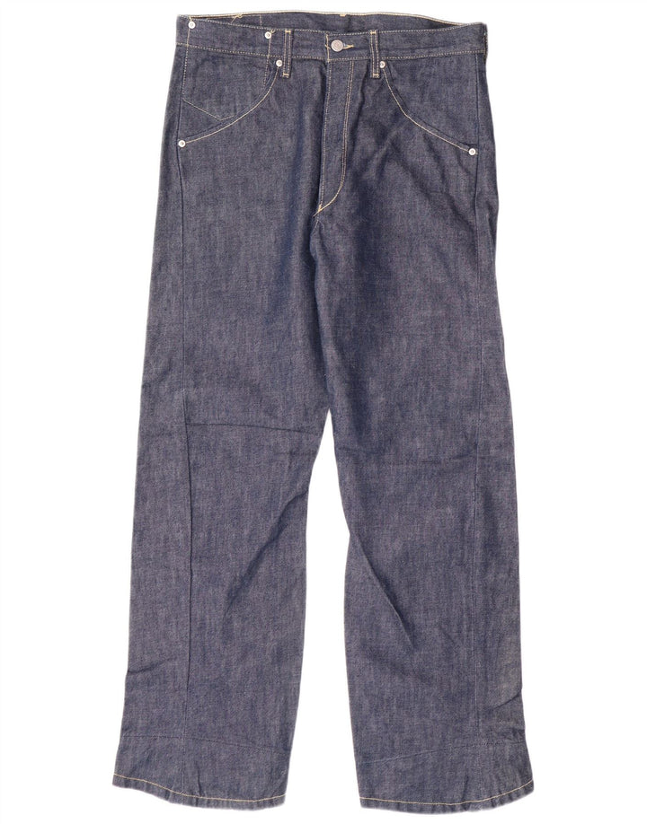 Męskie jeansy LEVI'S 501 Straight W32 L30 Niebieskie, bawełniane, klasyczne