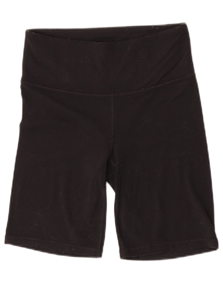 Damskie spodenki sportowe Athleta UK 8, małe, czarne, nylonowe
