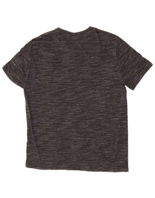 Męski T-shirt Champion z grafiką, mały, szary w prążki