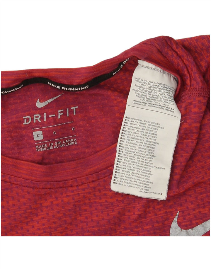 Męski T-shirt Nike Dri Fit, duży, czerwony nylon