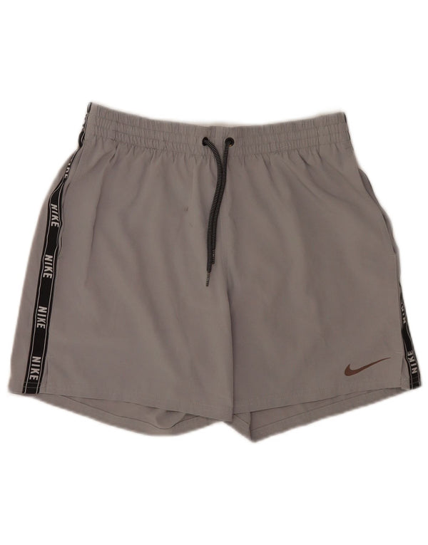 Męskie spodenki sportowe Nike z grafiką, poliester w kolorze średnioszarym