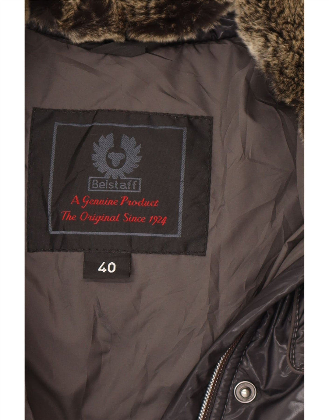 Damska ocieplana kurtka BELSTAFF EU 40, mała, szary nylon