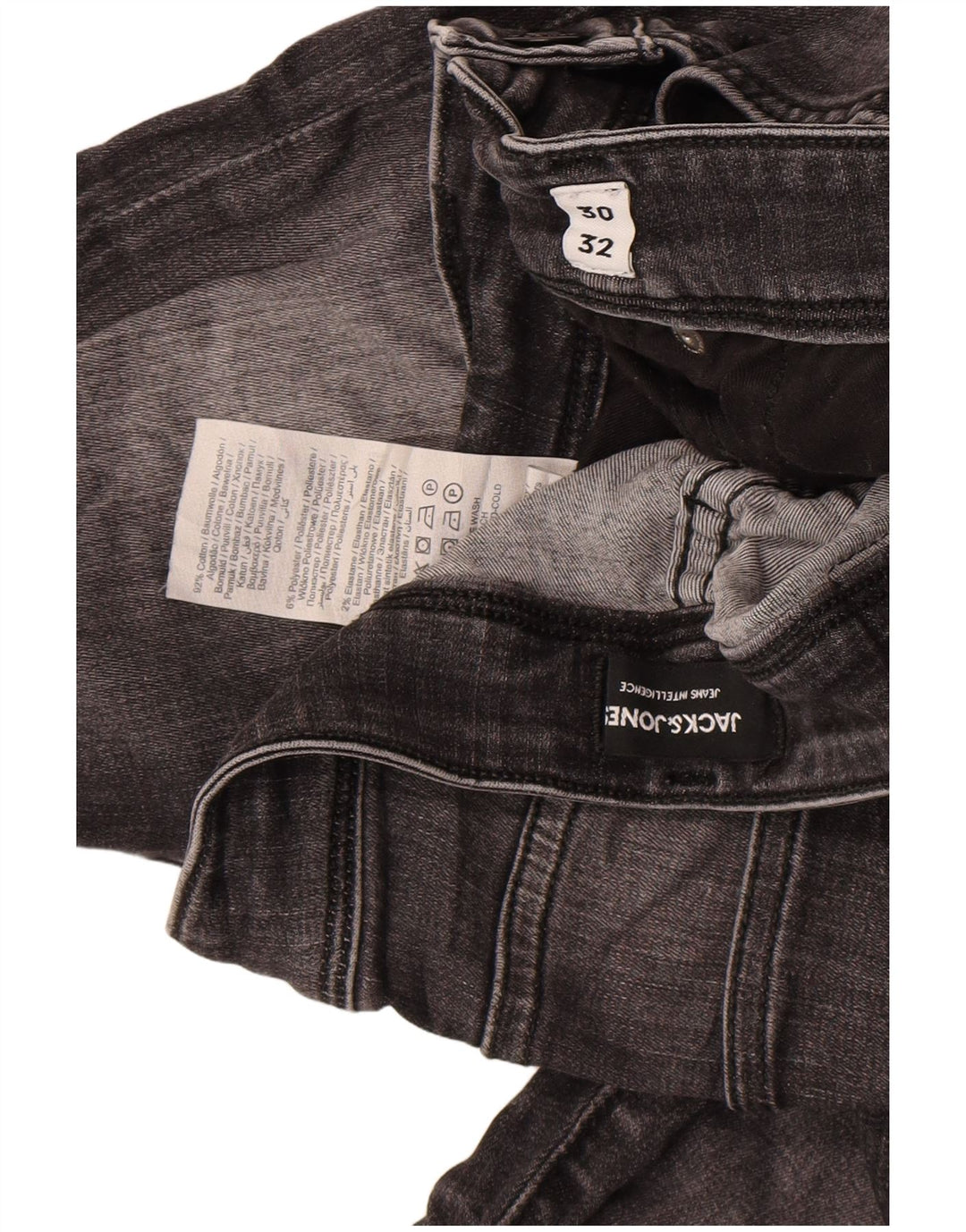 Męskie jeansy Jack & Jones GLENN Slim W30 L32 Szara bawełna