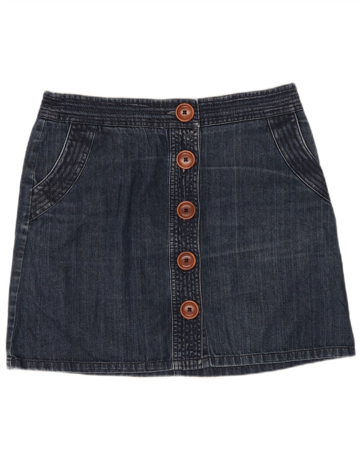 BODEN Damska Spódnica Dżinsowa UK 14 Duża W32 Granatowa Bawełna