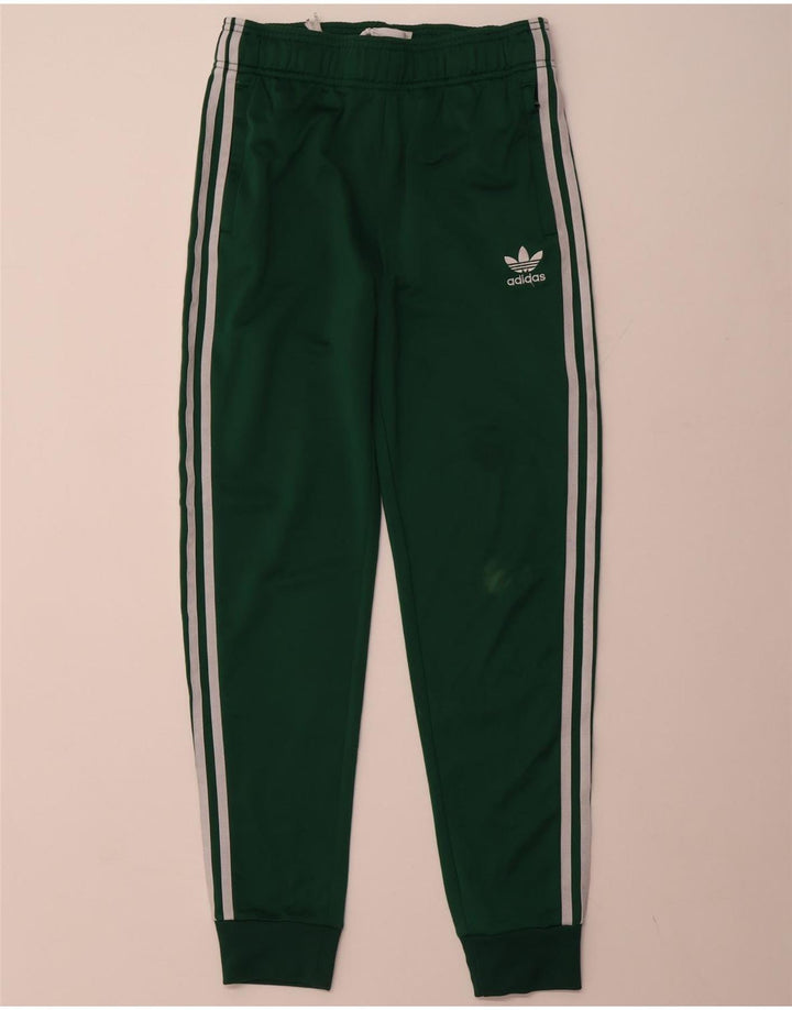 Chłopięce spodnie dresowe ADIDAS Joggers 13-14 lat Zielony poliester