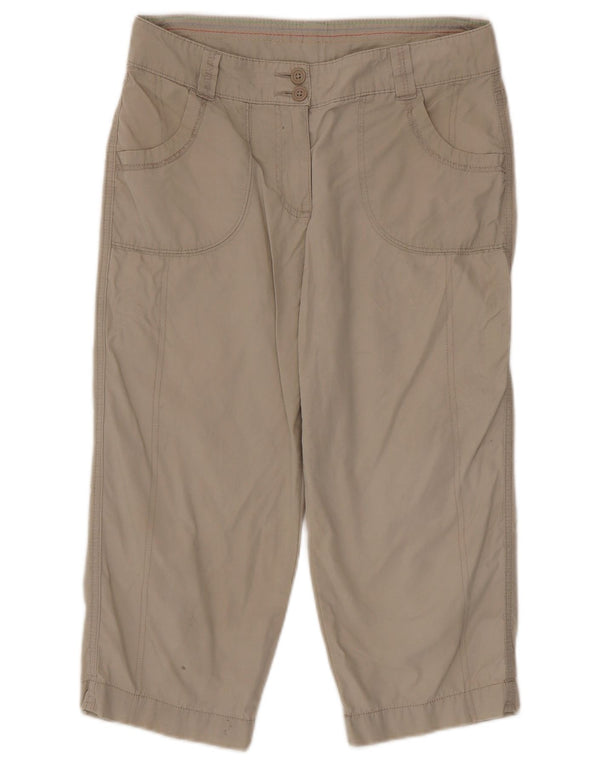 Spodnie Marks & Spencer Damskie Straight Capri UK 10 Small W30 L20 Beżowe