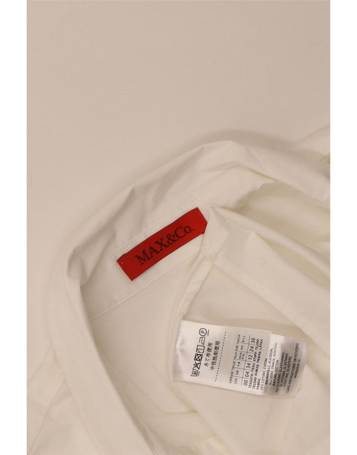Koszula damska Max & Co. UK 4 XS, biała, bawełniana