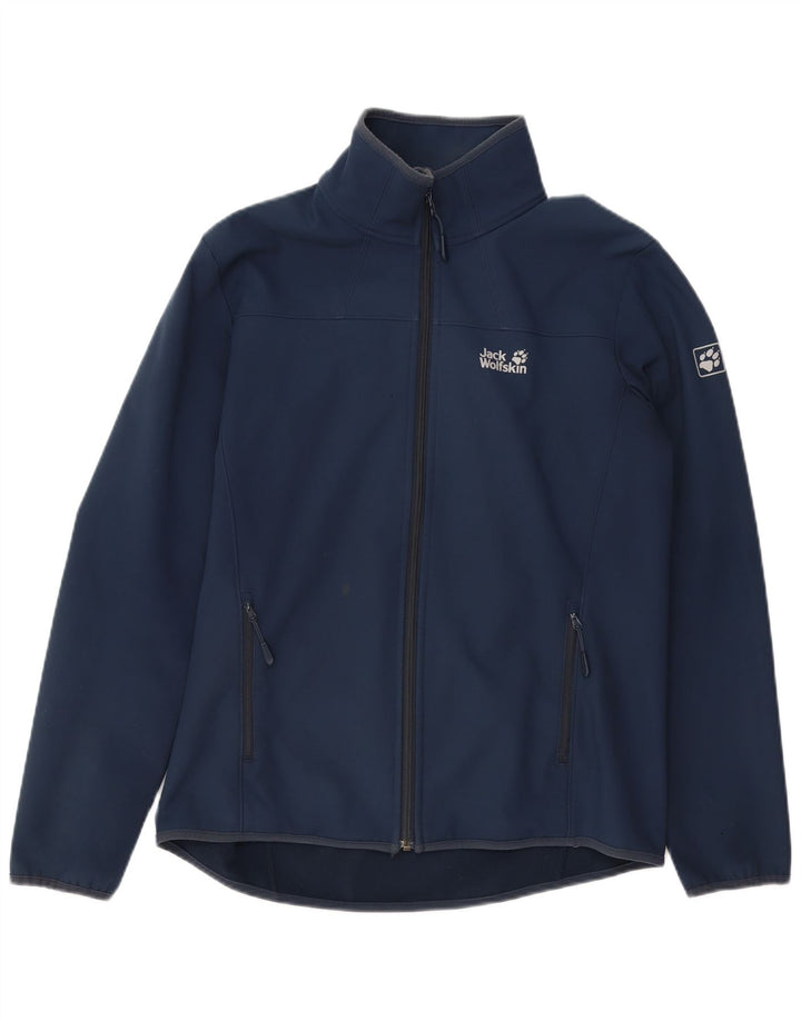 Męska kurtka dresowa JACK WOLFSKIN UK 36/38, mała, granatowa, poliester