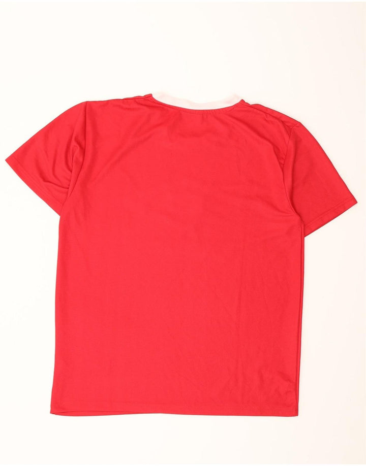 Damska koszulka z grafiką Umbro Top UK 16, duża, czerwona, poliester