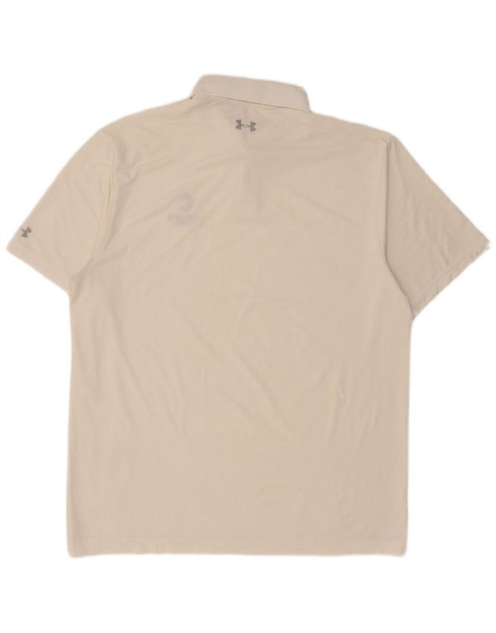 Męska koszulka polo Under Armour Heat Gear, duża, biała