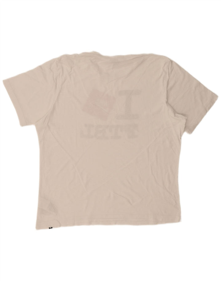 Męski T-shirt z grafiką Nike, 2XL, biała bawełna