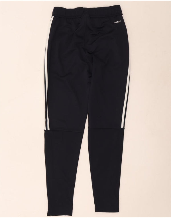 Damskie spodnie dresowe Adidas Aeroready UK 10, małe, granatowe, poliestrowe
