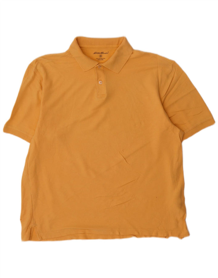 Męska koszulka polo Eddie Bauer, średnia żółta bawełna