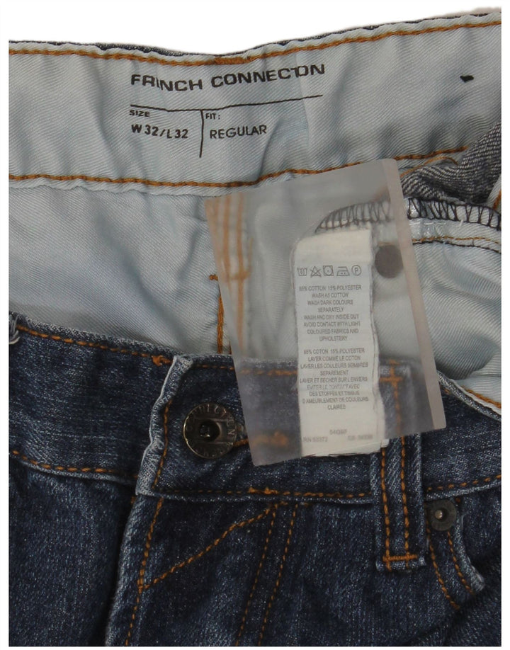 Jeansy męskie French Connection Regular Straight W32 L32 Niebieska bawełna