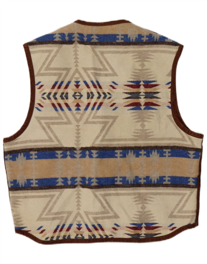 Kamizelka męska MULTIBLU UK 40 Large Beżowa Fair Isle