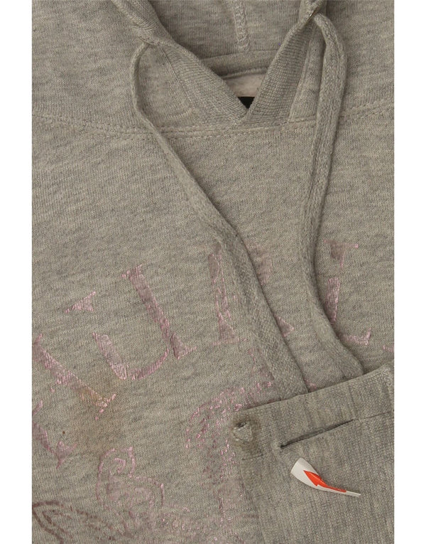 Damska bluza z kapturem Hurley Graphic UK 10 Small, szara, nakrapiana bawełna