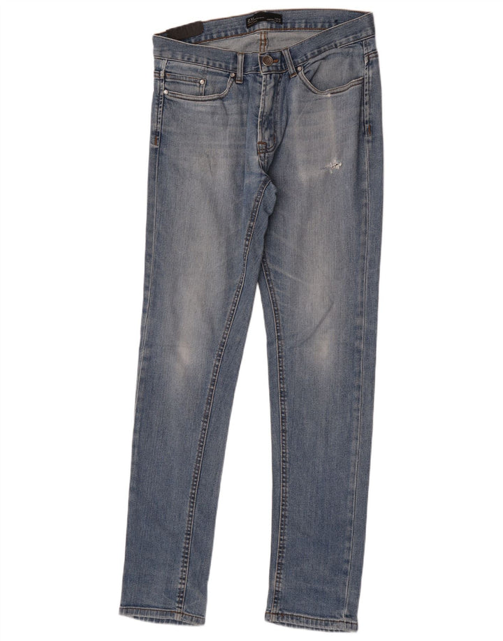 Męskie jeansy slim fit Zara EU 42 Large W32 L34 Blue