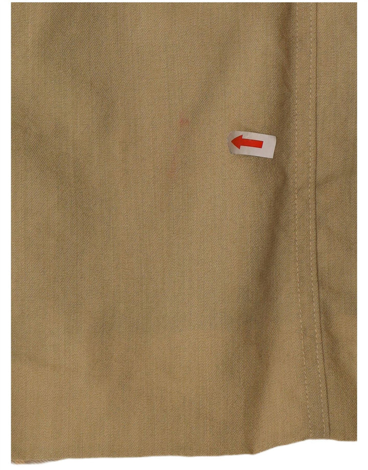 Marella Damska marynarka oversize zapinana na 5 guzików UK 10 Mała wełna khaki