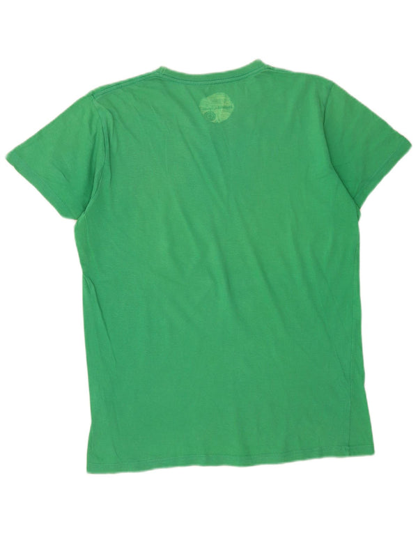 Męski t-shirt z grafiką Element Top, średnia zielona bawełna