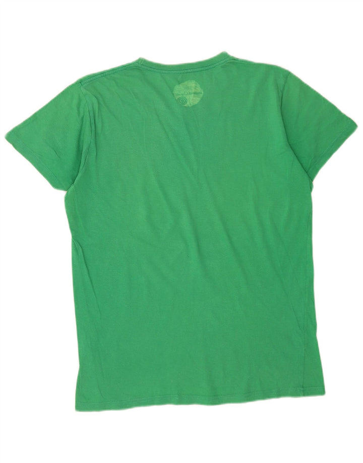Męski t-shirt z grafiką Element Top, średnia zielona bawełna