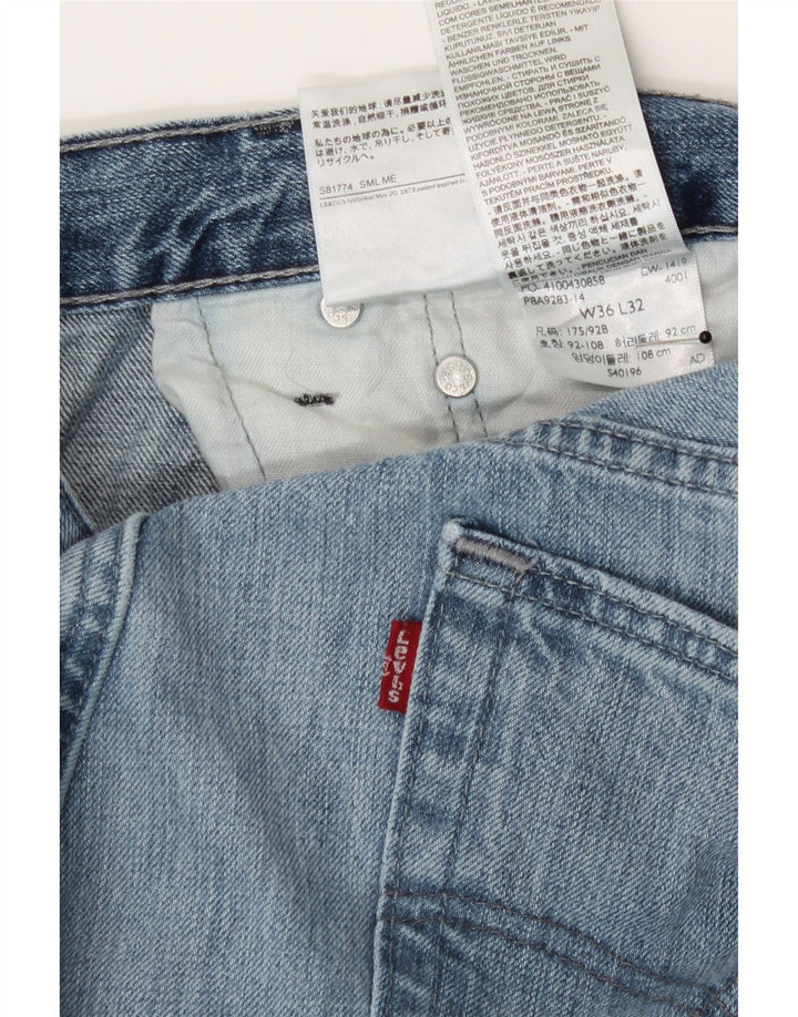Męskie proste dżinsy Levi's W36 L32 Niebieskie bawełniane