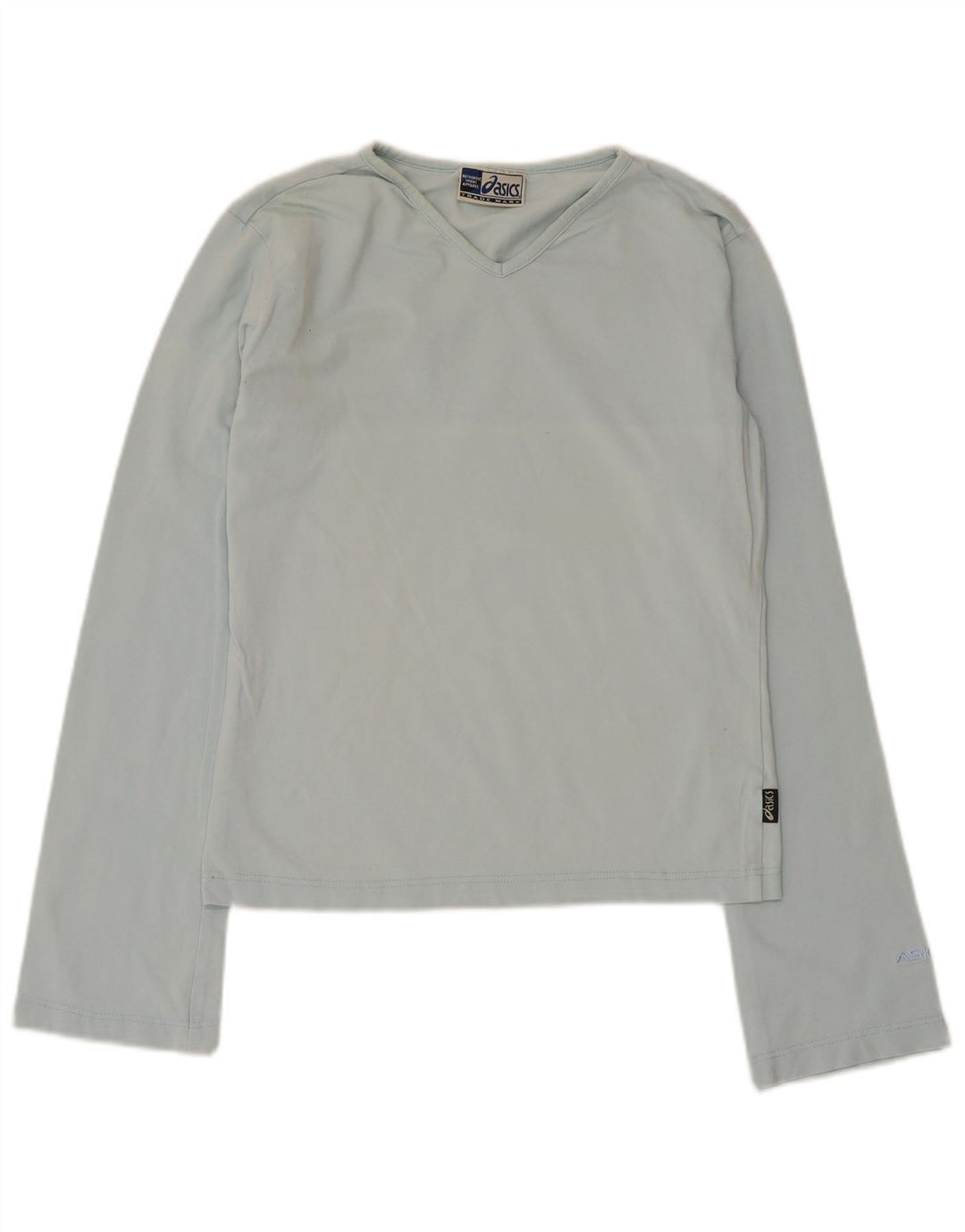Damski top Asics z długim rękawem UK 14, duży, niebieski, bawełniany