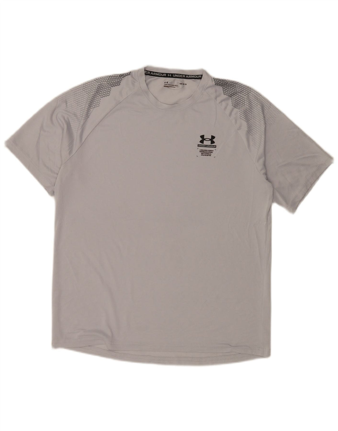 Under Armour Męski T-shirt Top Duży Szary Geometryczny