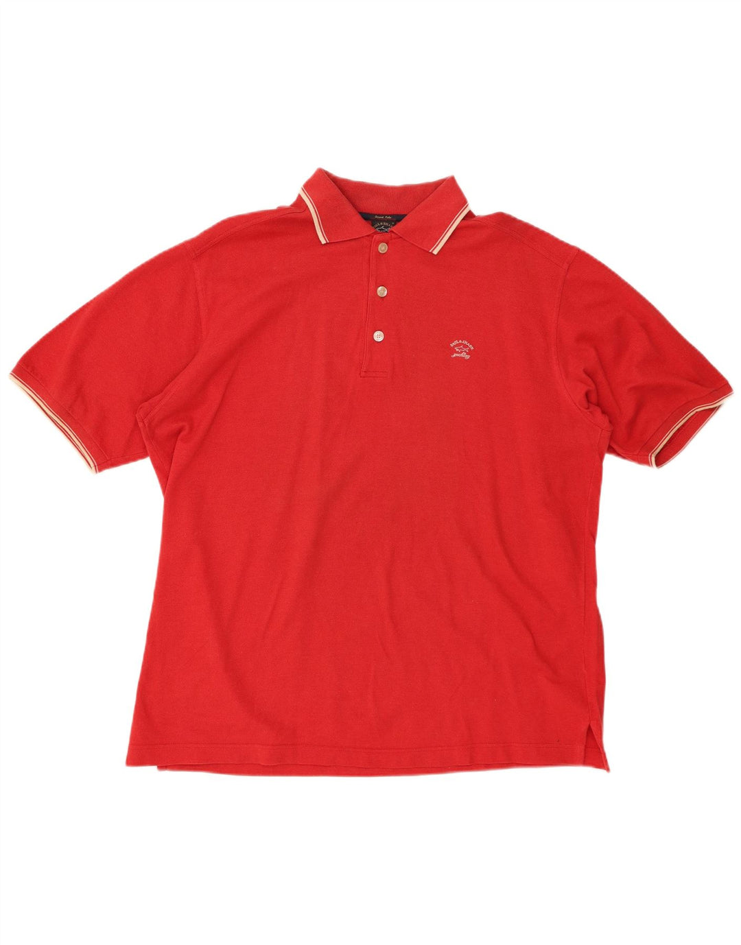 Męska koszulka polo PAUL & SHARK w kolorze średnio czerwonym