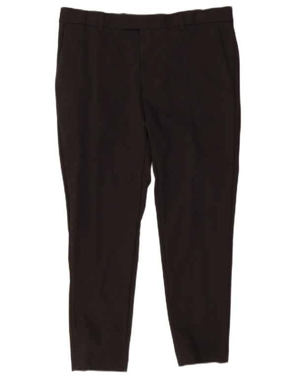 Męskie spodnie Chino Pierre Cardin IT 46 Large W34 L24 Czarna bawełna