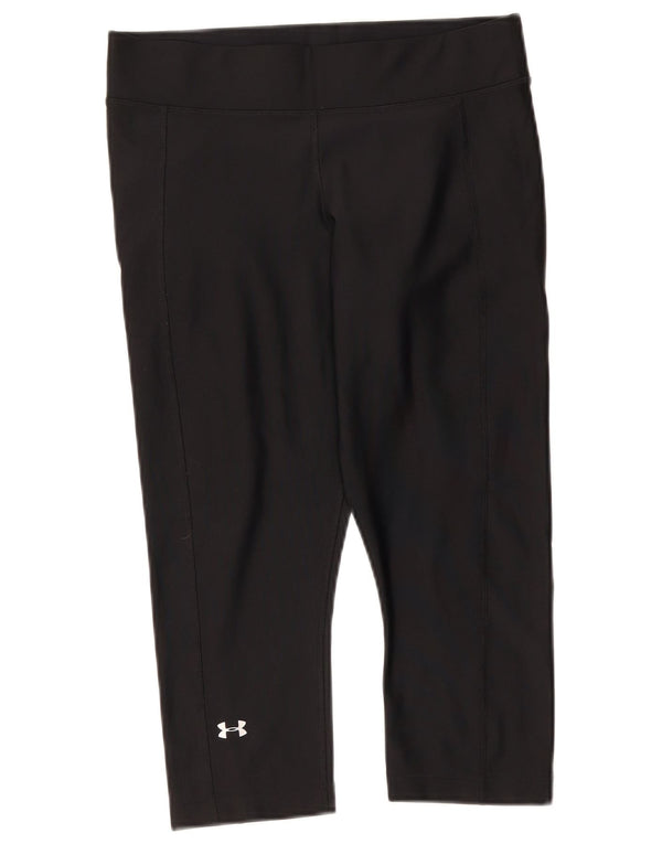Legginsy damskie Under Armour Heat Gear Capri UK 14, duże, czarne