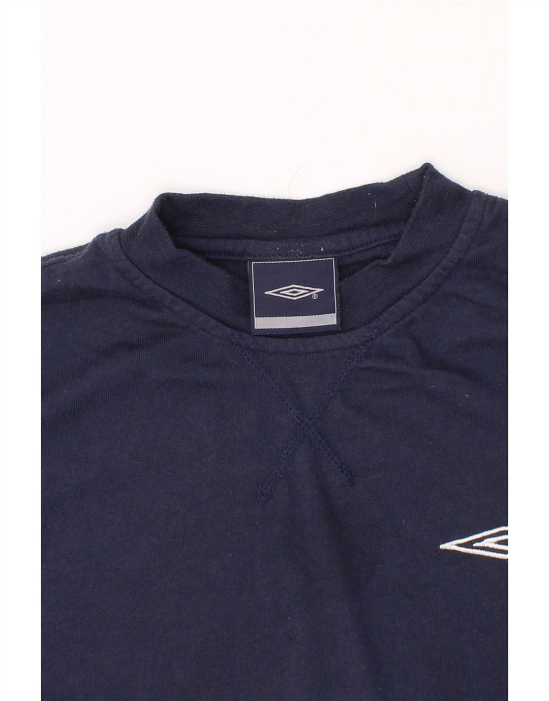 UMBRO Boys T-Shirt Top 9-10 Years Navy Blue Cotton Vintage Umbro and Second-Hand Umbro from Messina Hembry 