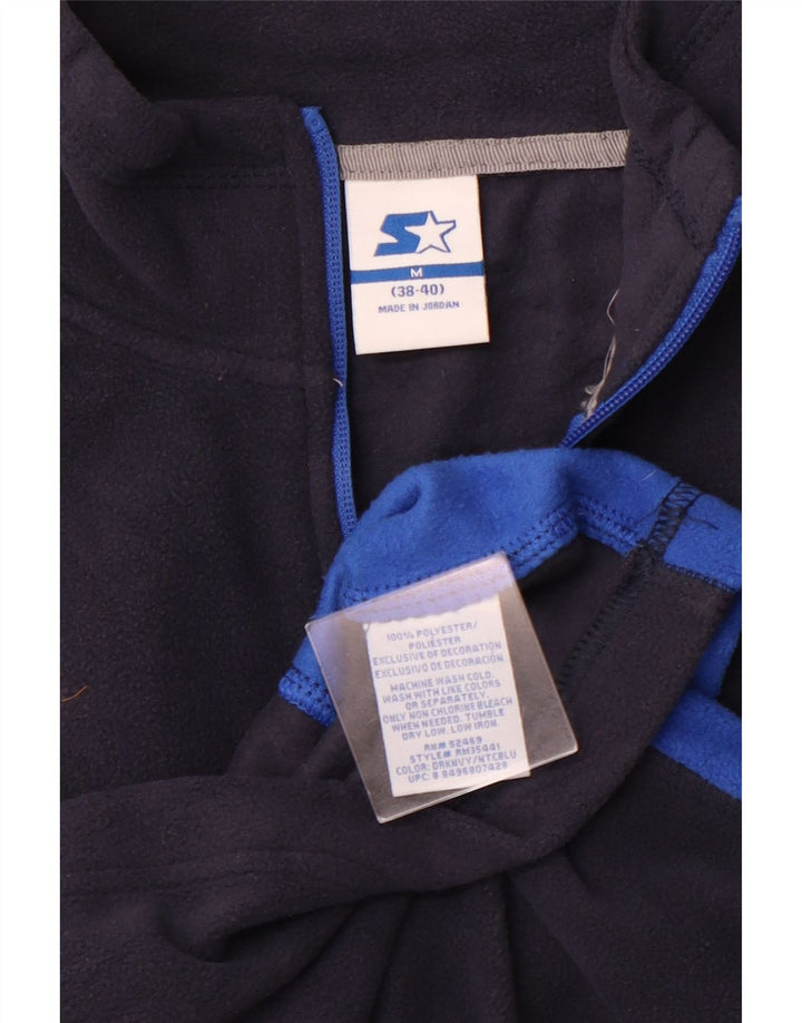 Męski sweter polarowy STARTER z zamkiem błyskawicznym UK 38/40, średni granatowy, blok kolorów