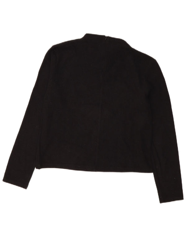 Damski top z długim rękawem Zara UK 14, średni czarny