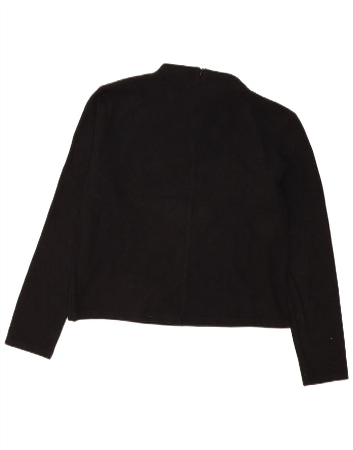 Damski top z długim rękawem Zara UK 14, średni czarny