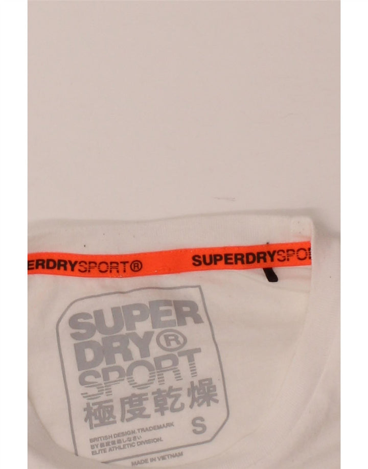 SUPERDRY Mens Graphic T-Shirt Top Small White