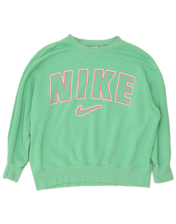 Damski dres Nike Graphic Oversized Full UK 14, średni zielony, bawełniany