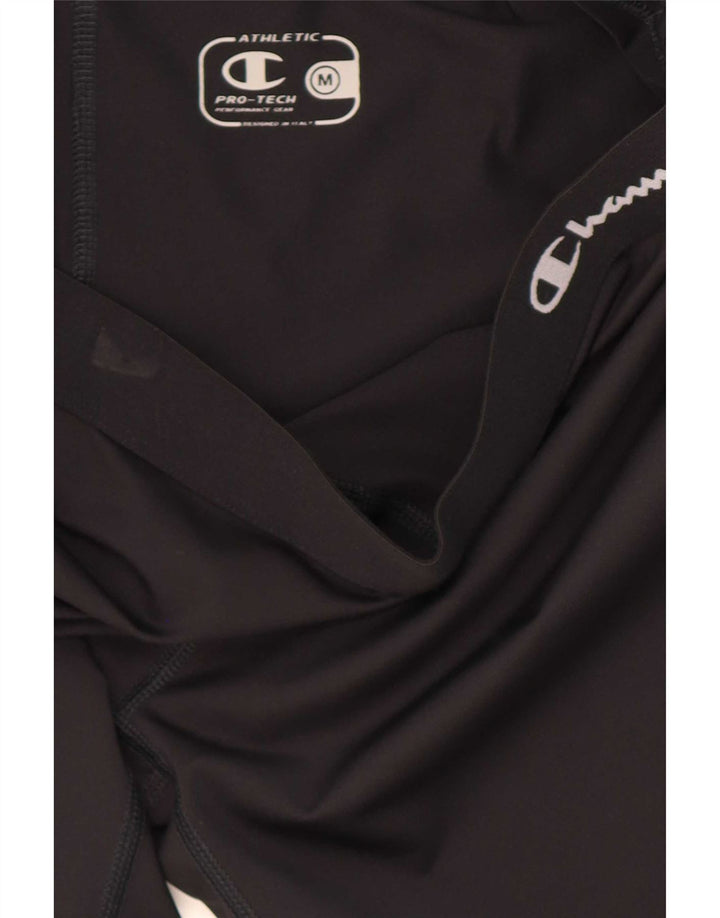 Damskie legginsy Champion Graphic Capri UK 14 Medium Black