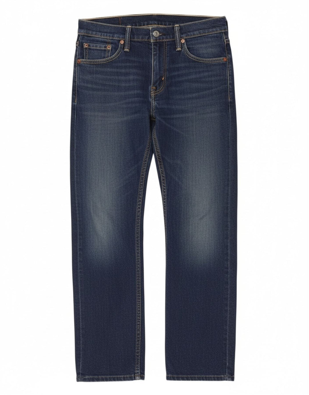 Męskie dżinsy Levi's 504 Straight W28 L28 Granatowa bawełna