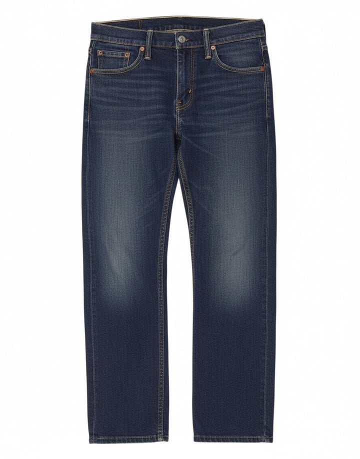 Męskie dżinsy Levi's 504 Straight W28 L28 Granatowa bawełna