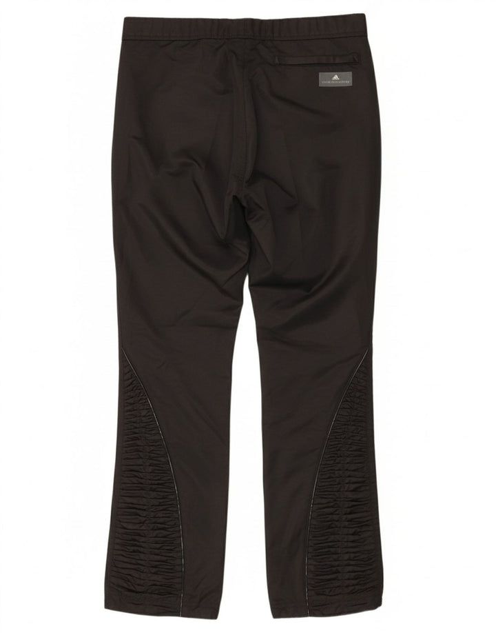 ADIDAS Womens Windbreaker Trousers UK 16 Large  Black Polyester