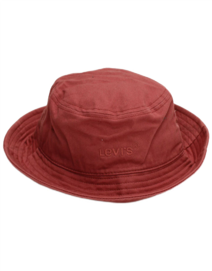 Męski kapelusz typu Bucket Levi's, mały, czerwony, bawełniany