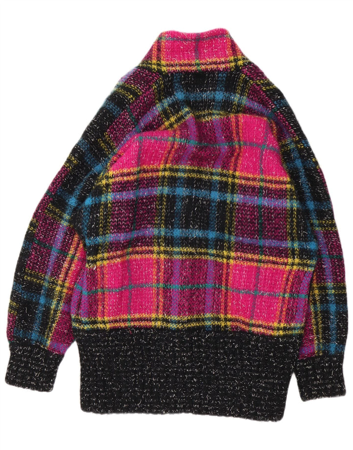 Sweter damski Carthago Longline Cardigan UK 16, duża, wielobarwna krata