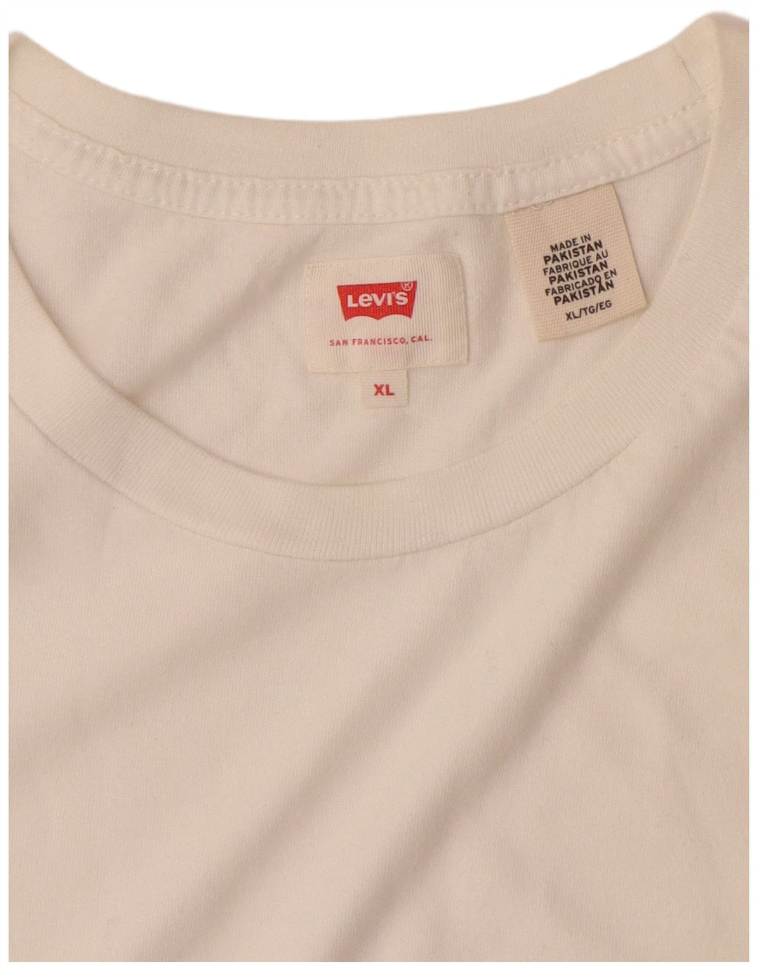 Koszulka męska LEVI'S Top XL, biała, bawełniana