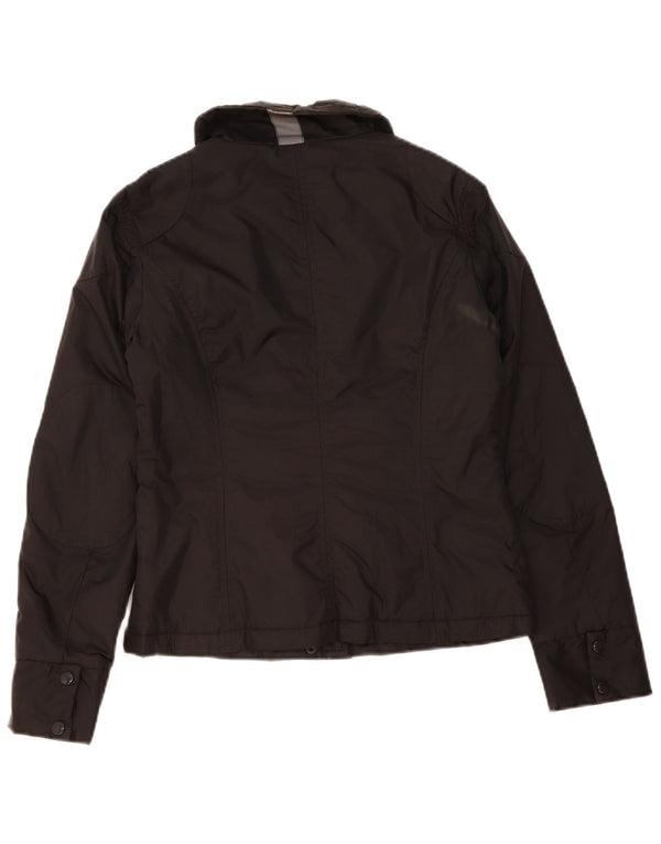 Damska kurtka użytkowa VINTAGE UK 14, średni czarny nylon